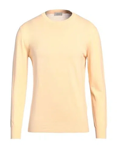 Altea Man Sweater Apricot Size M Linen, Cotton In Orange