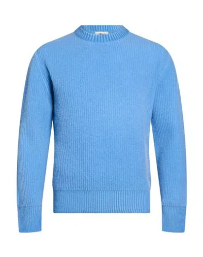 Altea Man Sweater Azure Size S Virgin Wool In Blue