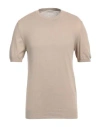 Altea Man Sweater Beige Size Xl Linen, Cotton In Beige