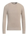 Altea Man Sweater Beige Size M Linen, Cotton In Beige