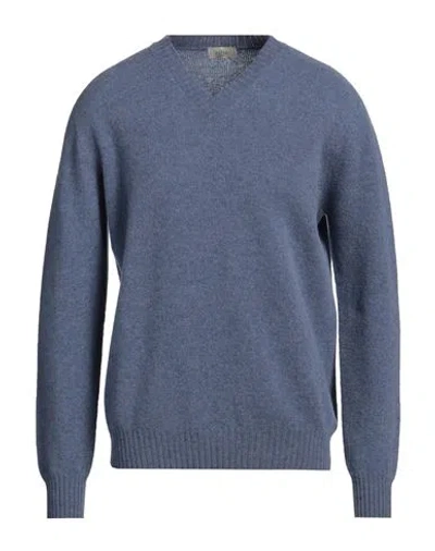 Altea Man Sweater Blue Size Xl Virgin Wool