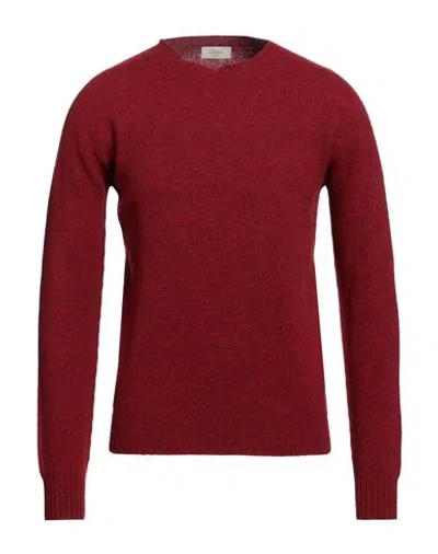 Altea Man Sweater Brick Red Size S Virgin Wool In Red