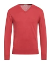 Altea Man Sweater Brick Size S Linen, Cotton In Red