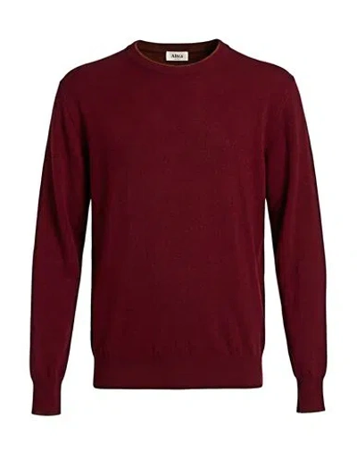 Altea Man Sweater Brick Size Xl Virgin Wool In Burgundy