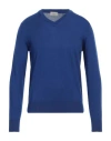 Altea Man Sweater Bright Blue Size S Virgin Wool