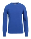 Altea Man Sweater Bright Blue Size M Virgin Wool, Cashmere