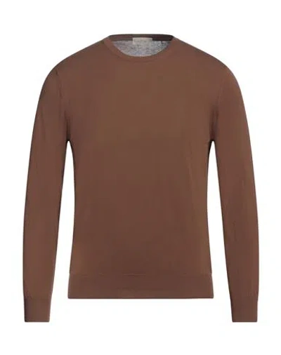 Altea Man Sweater Brown Size S Cotton