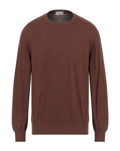 Altea Man Sweater Brown Size Xl Cotton