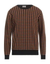 Altea Man Sweater Brown Size M Virgin Wool