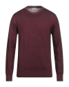 Altea Man Sweater Burgundy Size L Virgin Wool In Red