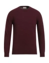 Altea Man Sweater Burgundy Size M Virgin Wool In Red