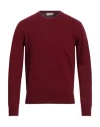 Altea Man Sweater Burgundy Size S Virgin Wool In Red