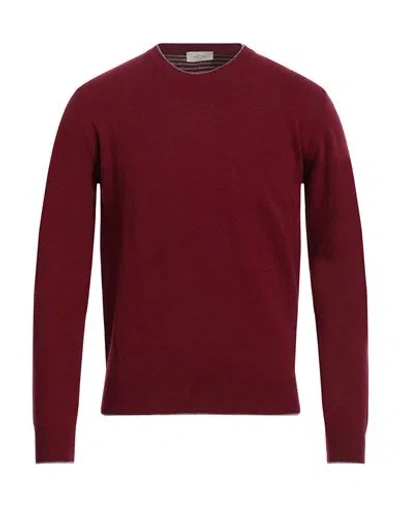 Altea Man Sweater Burgundy Size S Virgin Wool In Red