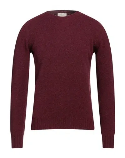Altea Man Sweater Burgundy Size S Virgin Wool In Red