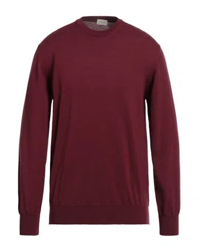 Altea Man Sweater Burgundy Size S Virgin Wool In Red