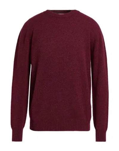 Altea Man Sweater Burgundy Size Xxl Virgin Wool
