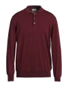 Altea Man Sweater Burgundy Size Xxl Virgin Wool In Red