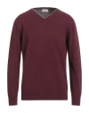 Altea Man Sweater Burgundy Size Xxxl Virgin Wool In Red