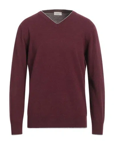 Altea Man Sweater Burgundy Size Xxxl Virgin Wool In Red