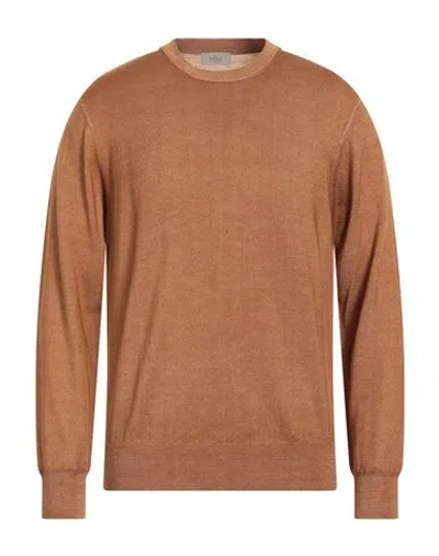 Altea Man Sweater Camel Size L Virgin Wool In Beige