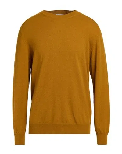 Altea Man Sweater Camel Size L Virgin Wool, Cashmere In Brown