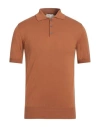 Altea Man Sweater Camel Size M Cotton In Beige