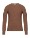 Altea Man Sweater Camel Size M Virgin Wool In Beige