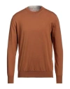 Altea Man Sweater Camel Size S Cotton In Beige