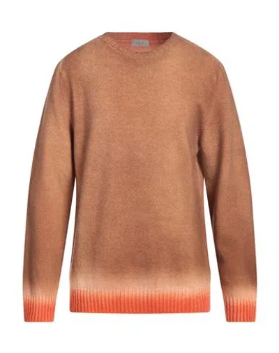 Altea Man Sweater Camel Size Xl Virgin Wool, Cashmere In Beige