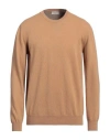 Altea Man Sweater Camel Size Xxl Virgin Wool In Beige