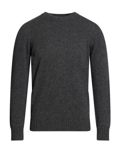 Altea Man Sweater Charcoal Size L Virgin Wool, Cashmere In Blue