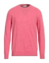 Altea Man Sweater Coral Size Xl Virgin Wool In Red