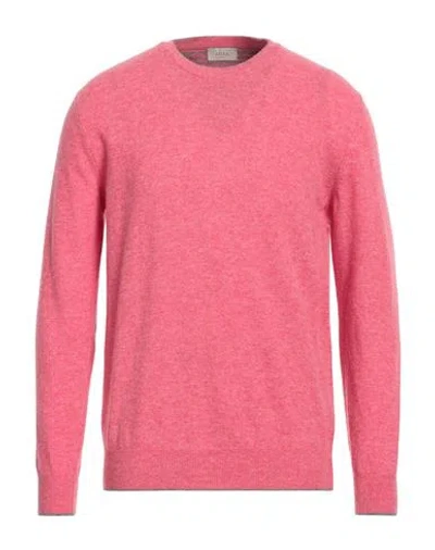 Altea Man Sweater Coral Size Xl Virgin Wool In Red
