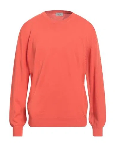 Altea Man Sweater Coral Size Xxl Cotton In Multi