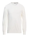 Altea Man Sweater Cream Size L Cotton In White