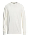 Altea Man Sweater Cream Size L Cotton In White