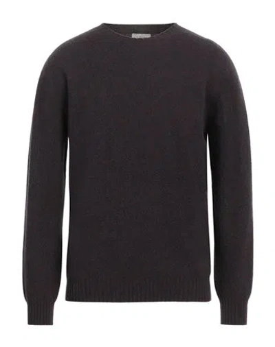Altea Man Sweater Dark Brown Size L Virgin Wool, Cashmere