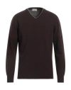 Altea Man Sweater Dark Brown Size M Virgin Wool