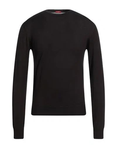 Altea Man Sweater Dark Brown Size Xxl Cotton, Cashmere