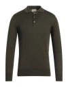 Altea Man Sweater Dark Green Size L Virgin Wool
