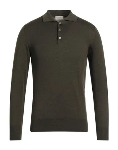 Altea Man Sweater Dark Green Size L Virgin Wool In Green