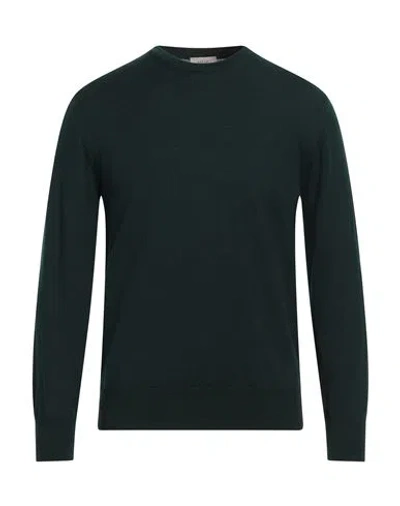 Altea Man Sweater Dark Green Size L Virgin Wool In Green