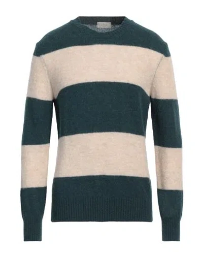 Altea Man Sweater Deep Teal Size L Alpaca Wool, Polyamide, Wool In Green