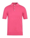 Altea Man Sweater Fuchsia Size L Cotton In Pink