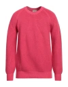 Altea Man Sweater Fuchsia Size L Virgin Wool In Pink