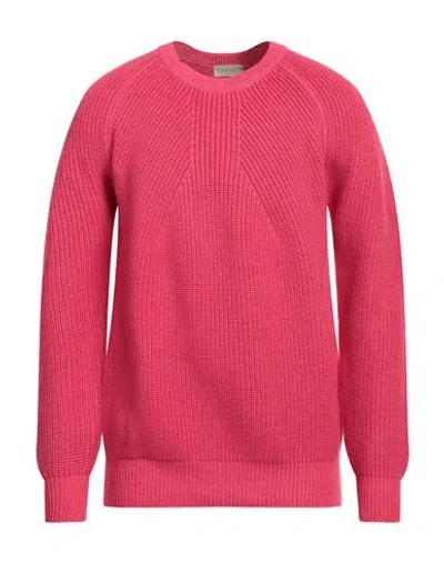 Altea Man Sweater Fuchsia Size L Virgin Wool In Pink