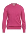 Altea Man Sweater Fuchsia Size L Virgin Wool In Pink