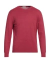 Altea Man Sweater Magenta Size Xl Cotton In Red