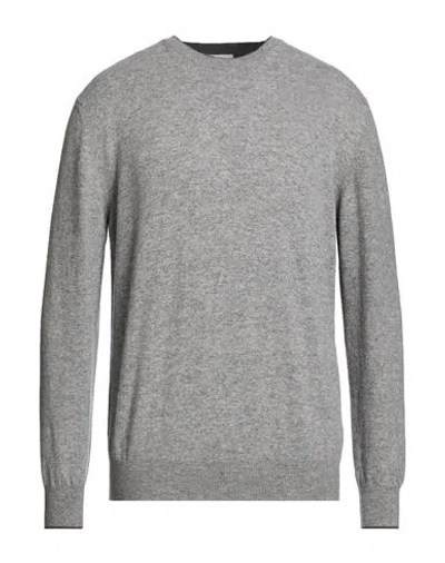 Altea Man Sweater Grey Size L Virgin Wool In Gray