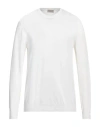 Altea Man Sweater Cream Size L Cotton In White